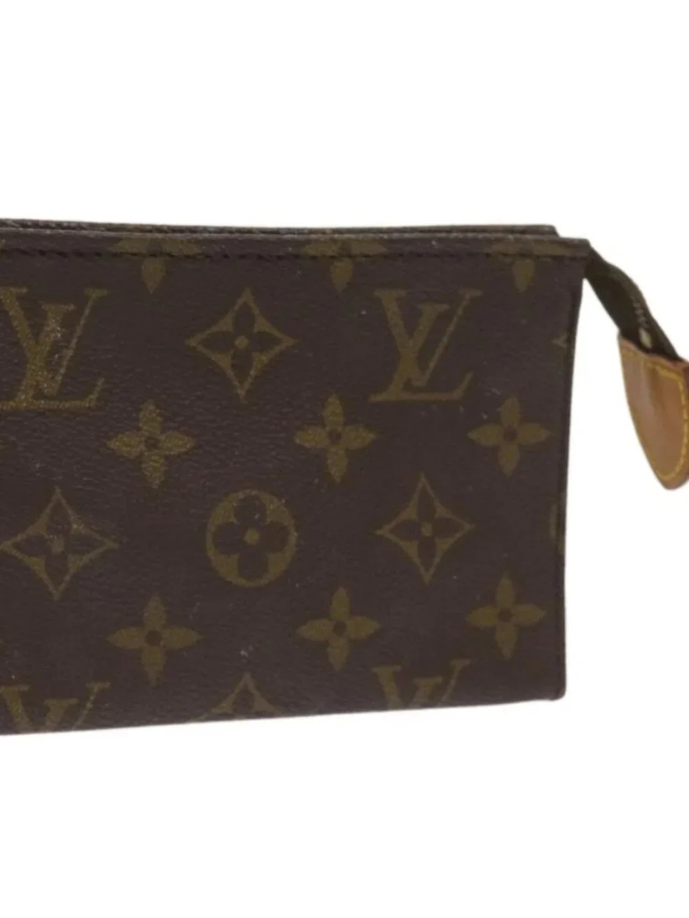 LOUIS VUITTON Monogram Poche Toilette 15 Pouch M47546 LV Auth
